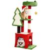 Christmas Cat Tree, 120cm Cat Tower with Scratching Post & Board, Platform, Toys, Green