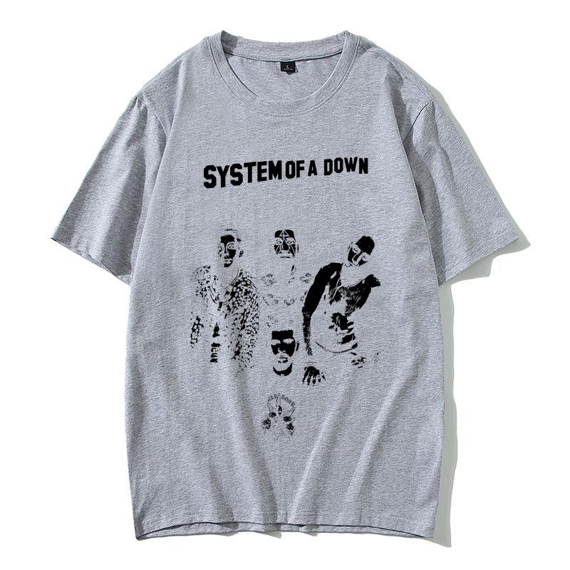 Alternative Metal Rock Band System of A Down Graphic Tshirt Unisex Women Clothing Casual Vintage Oversized Short Sleeve T Shirts