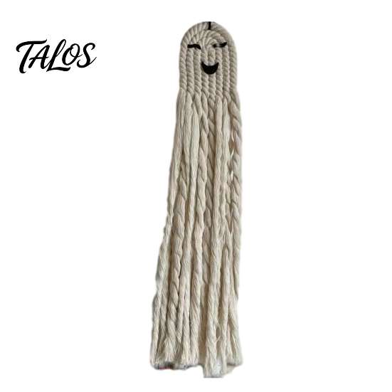 Living Room Wall Accents Handmade Cotton Rope Ghost Hanging Ornament for Halloween, Indoor Outdoor Halloween Pendent Front Door Window Yard