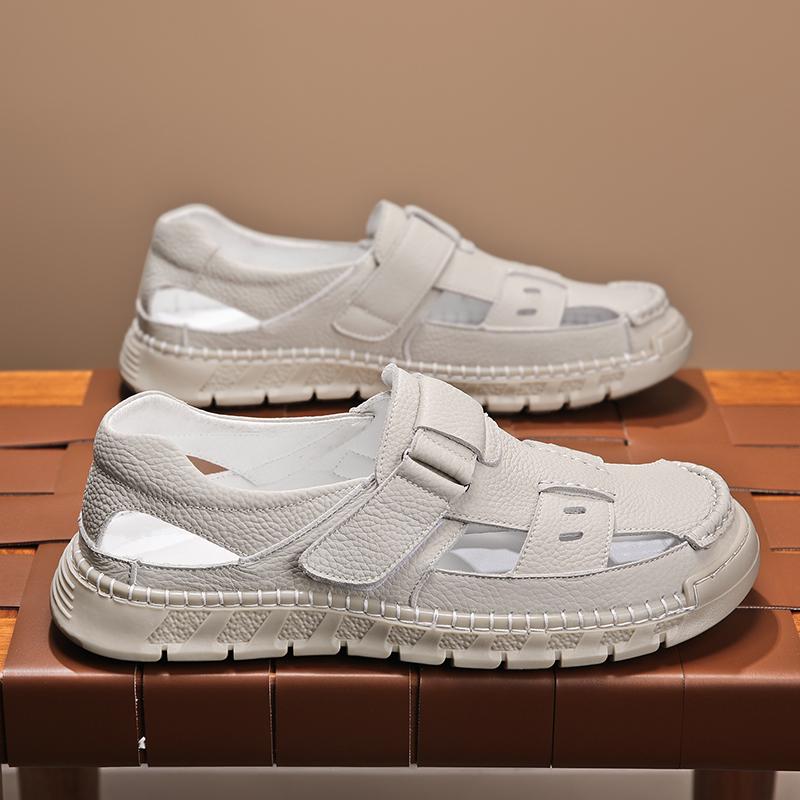 

Fashion CYYTL Mens Summer Sandals Outdoor Casual Shoes Beach Walking Slides Slippers Comfort Luxury Designer Lightweight Leather Fashion 38