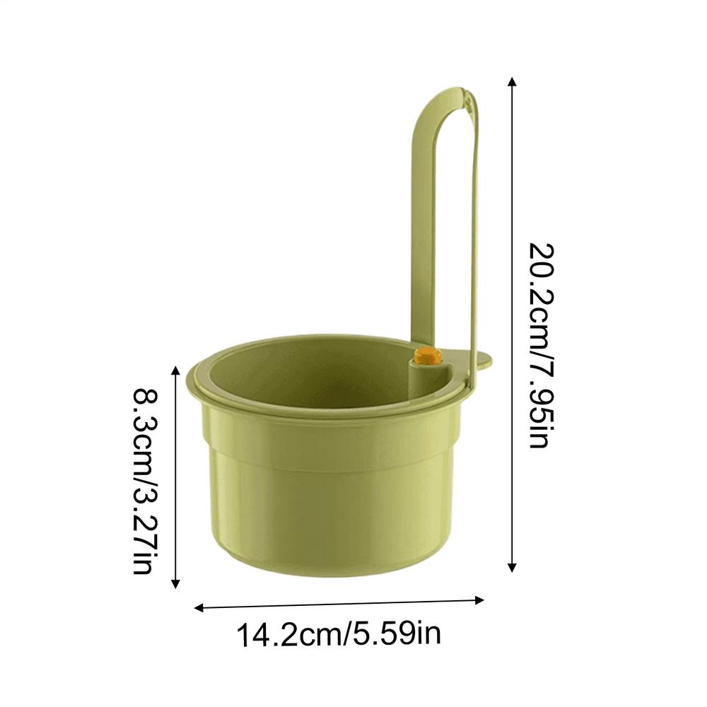 

Sink Hanging Strainer Basket Detachable Openable Bottom Cover Kitchen Garbage Filter Multifunctional Quickly Drain зелёный