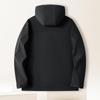 MONTAGUT Men's Water Repellent Fleece Lined Hooded Outdoor Jacket