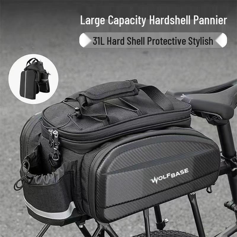 Large Capacity Cross-Border Rear Bicycle Pannier, Outdoor Travel Storage Tail Bag