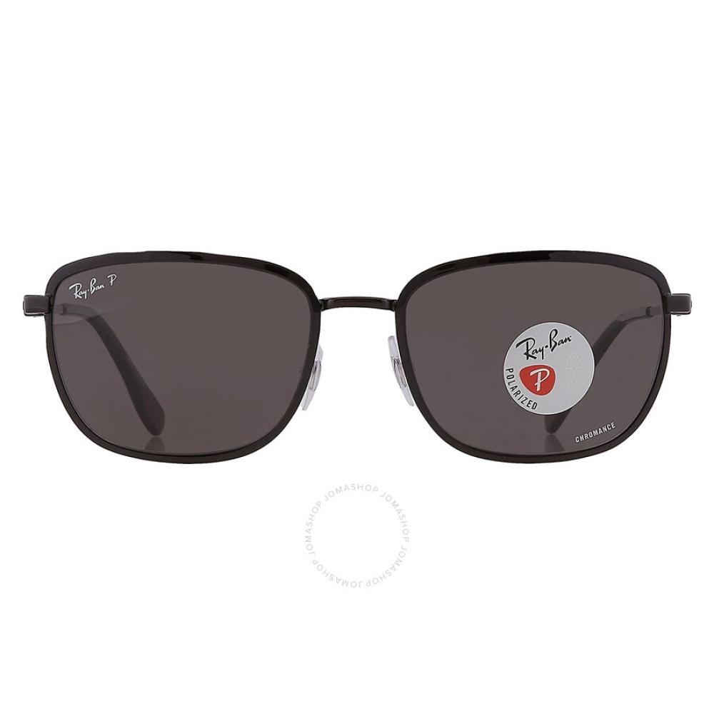 

Ray Ban Chromance Polarized Grey Square Unisex Sunglasses RB3705 002 K8 57