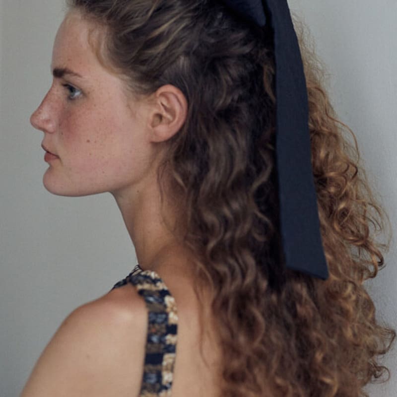 Elizabeth Moments Long Jacquard Ribbon Hair Pin