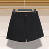 Short Pants A-line Keep Cooling Office Lady Chic Solid Color Women Shorts Garment