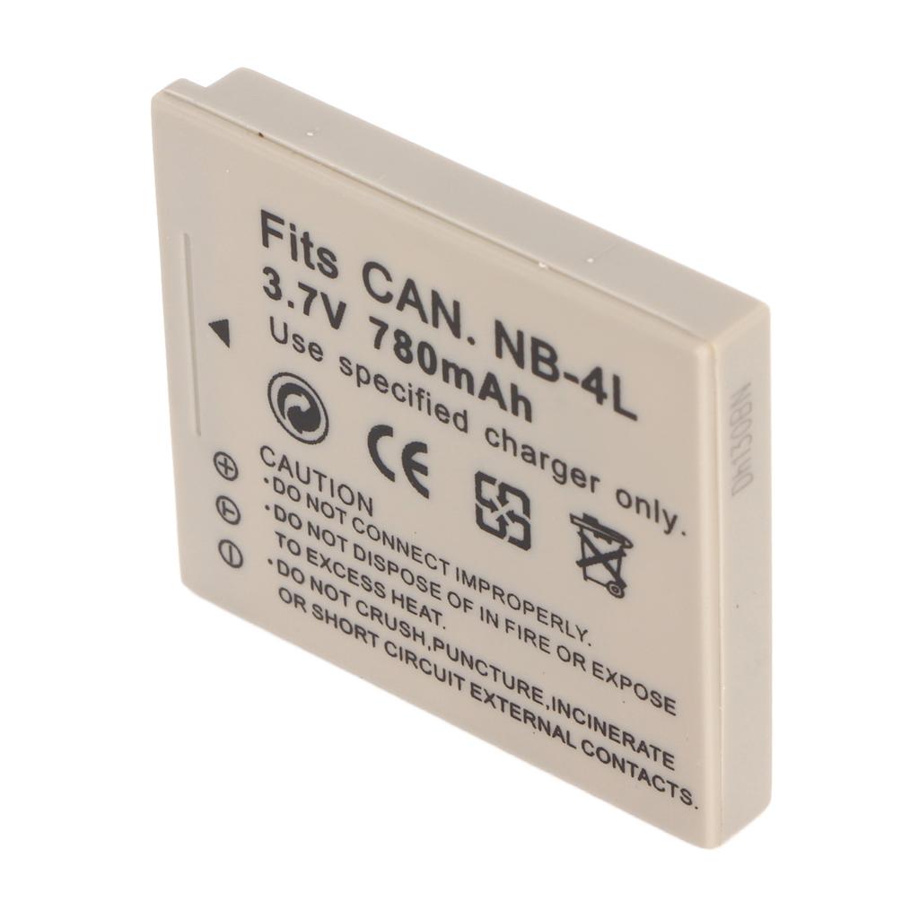 NB 4L Camera Lithium Ion Battery 780mAh 3.7V Replacement Camera Battery for IXUS 115 117 120 130