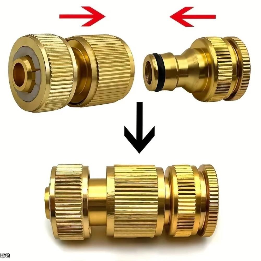 Quick Connect Hose Quick Connector Aluminum Alloy Garden Watering Adapter Washing Accessories