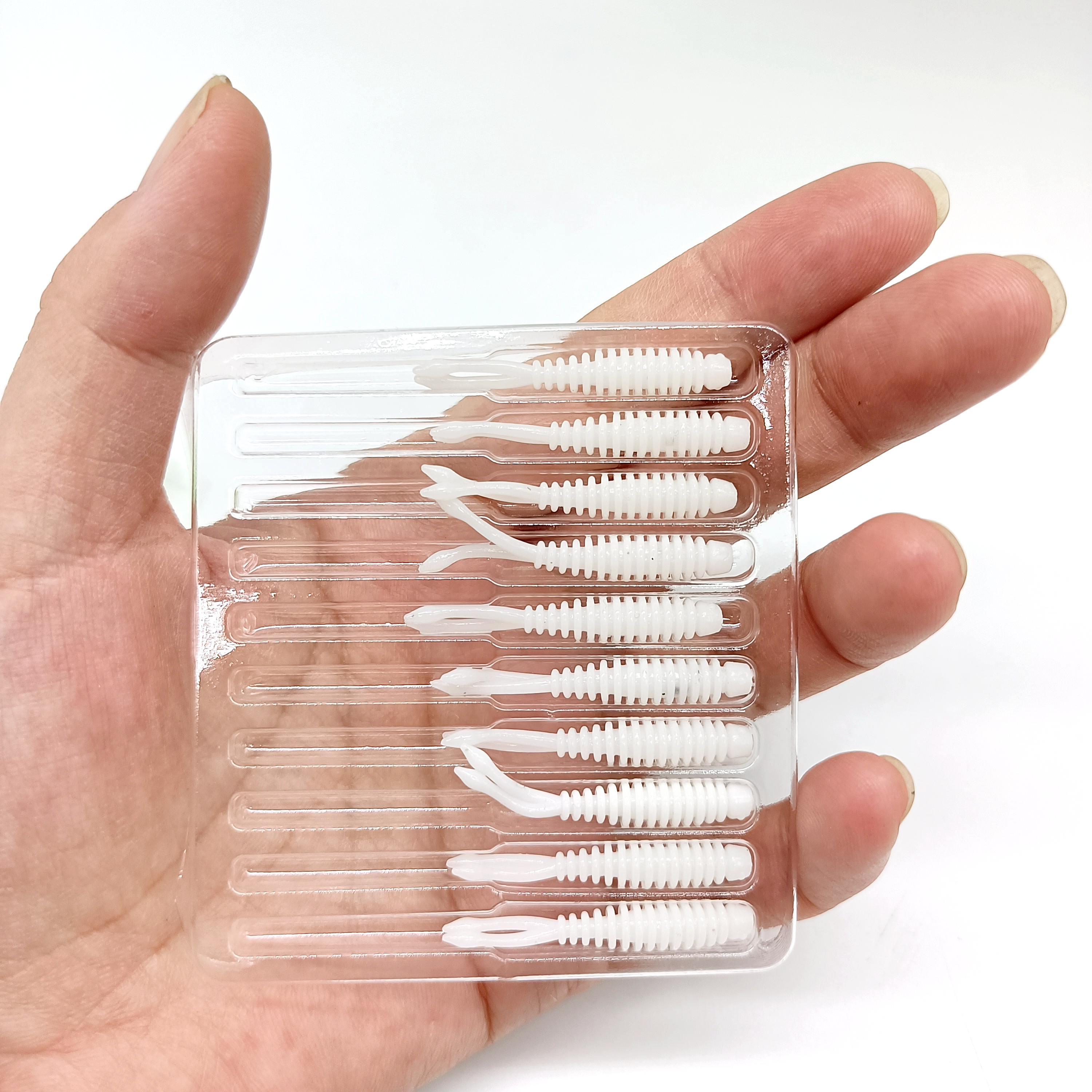 

DUODUOYU 10 шт. TPE Плавающая Мини Аджинговая Мягкая Рыболовная Приманка 0.27 г/35 мм Мягкий Червь Джиггинг Воблер Искусственные Рыболовные Аксессуары белый