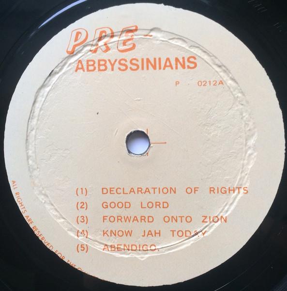 

LP Record ABYSSINIANS Satta Amasagana P0212 PreAbbyssinian 1975 Jamaica Reggae Ska Dub Used