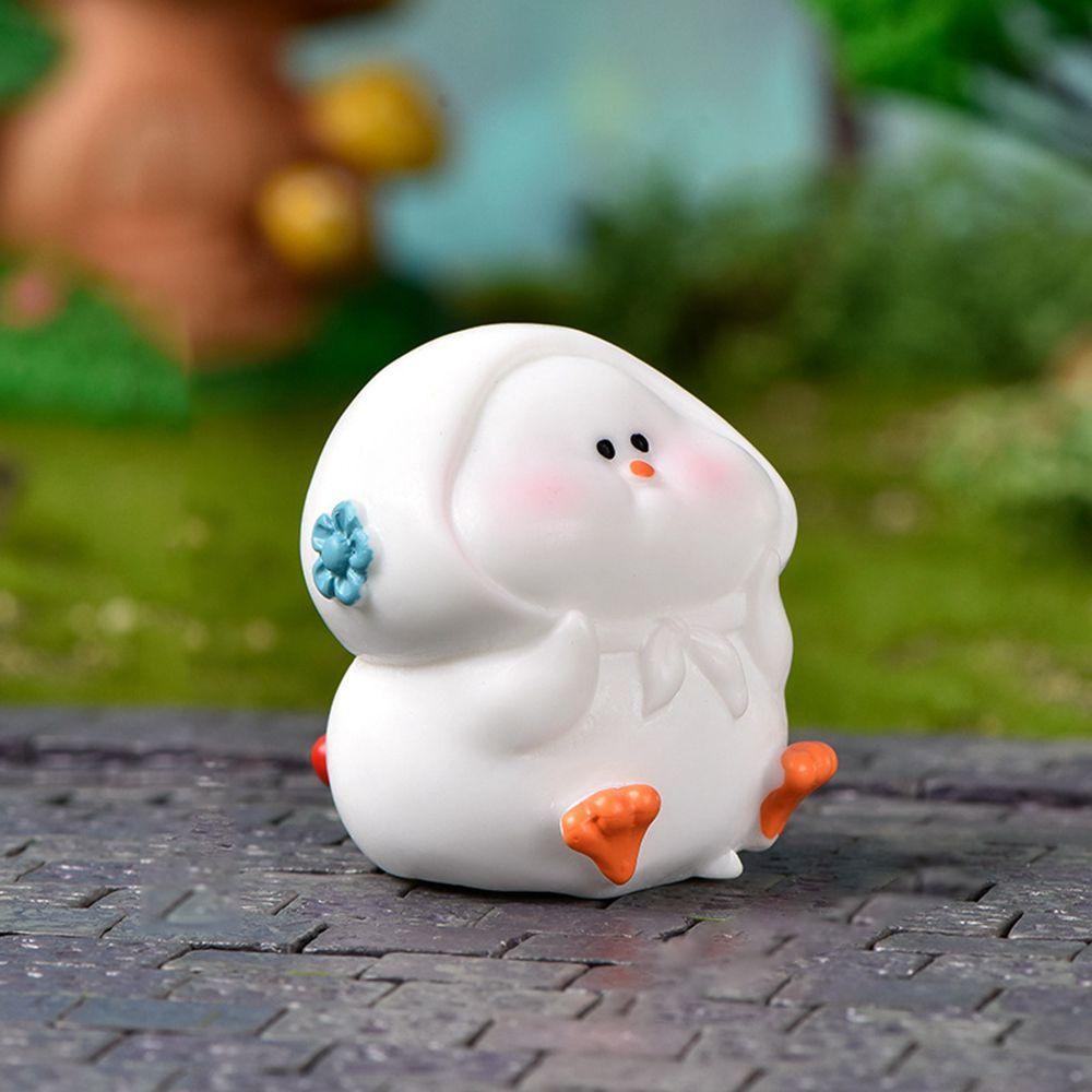1PC Cute Animals Figurines Miniatures Chick Family Mini Chicken Resin Crafts Bonsai Micro Landscape Decoration Desktop Ornament