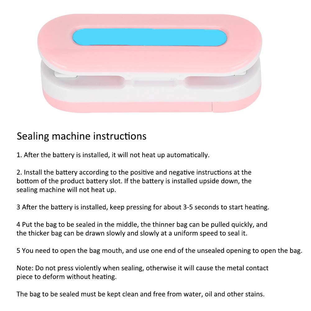 Simple Dual Purpose Sealing Machine Fast Hand Held Plastic Convenient Mini Sealer