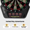 16 Player Electronic Dart Board, 27 Game Modes with Voice Prompt & LED Display, Soft Tip Darts for Home, Bar, Party Game Night