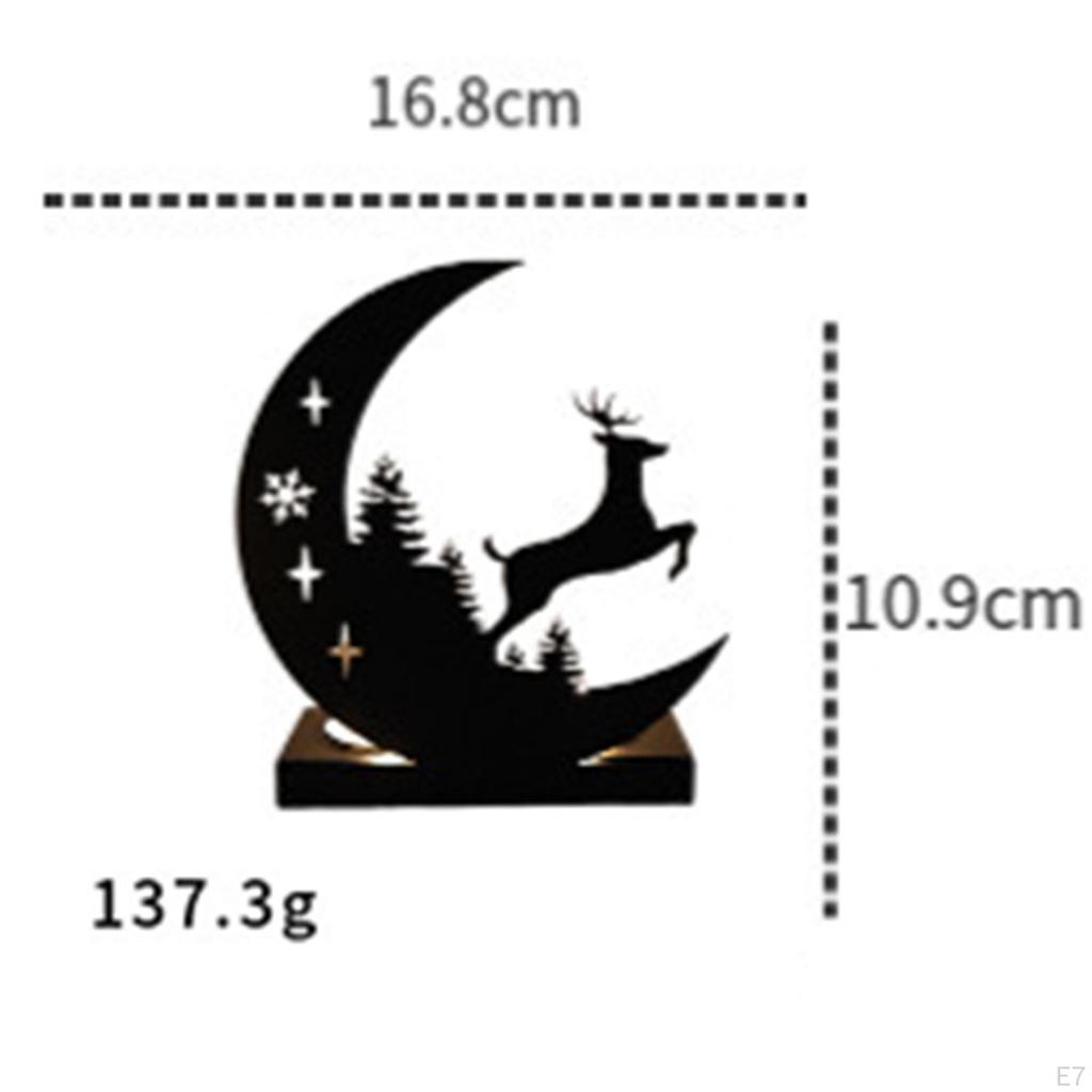 Candle Holder Metal Candlestick Candleholder Creative Tealight Moon Stand for Festival