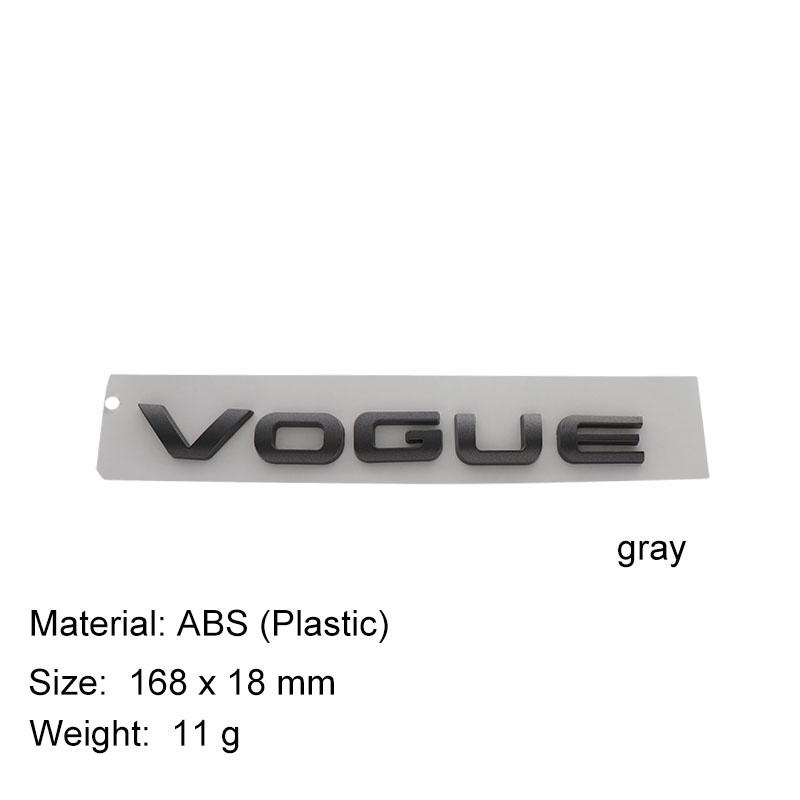 3D Premium for Supercharged HSE TDV8 ABS VOGUE car Hood Fender trunk Bonnet Nameplate Decal Emblem Badge Sticker