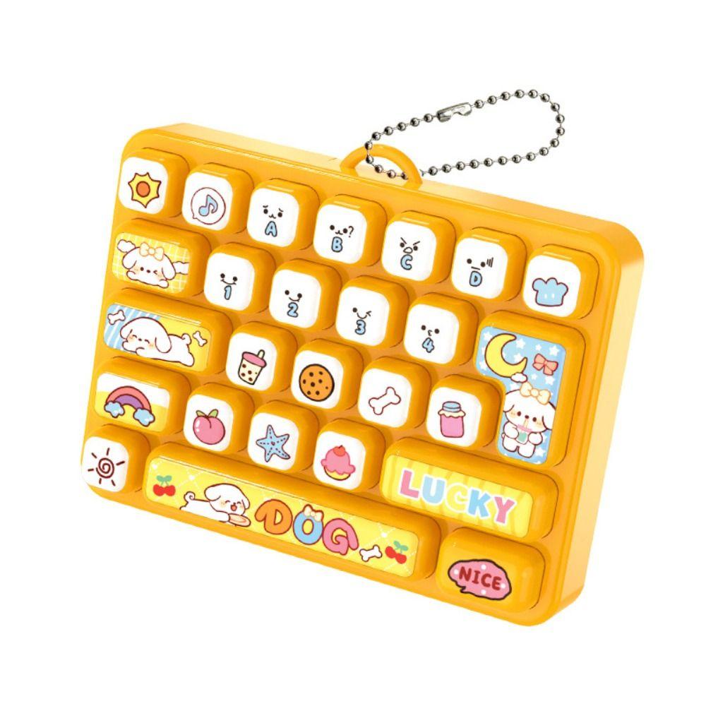 Animals Fingertip Button Keyring Mini Keyboard Clicker Keychain Bag Ornaments