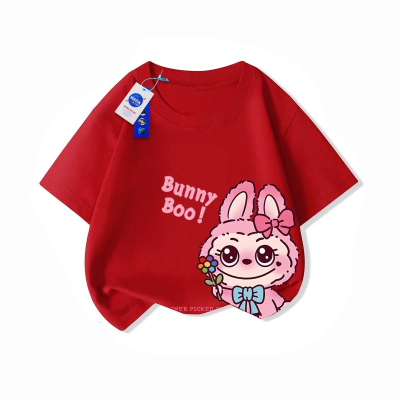 Girl's short sleeved T-shirt children's clothing cartoon design