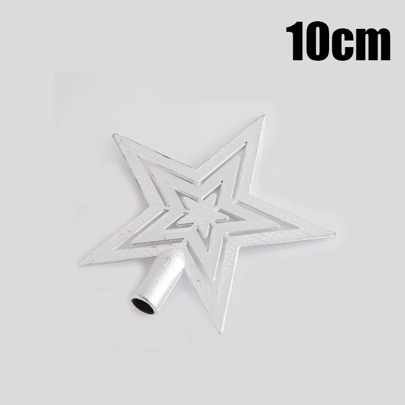 20PCS Christmas Tree Toppers Pentagram Accessories Electroplated Tree Toppers Garland Accessories Christmas Decorations