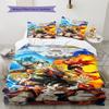 Dragon Ball Z Pattern Bedding,Quilt Set Quilt Cover Pillowcase Home Birthday Gift (1 * Duvet Cover + 2 * Pillowcase, Without Core)