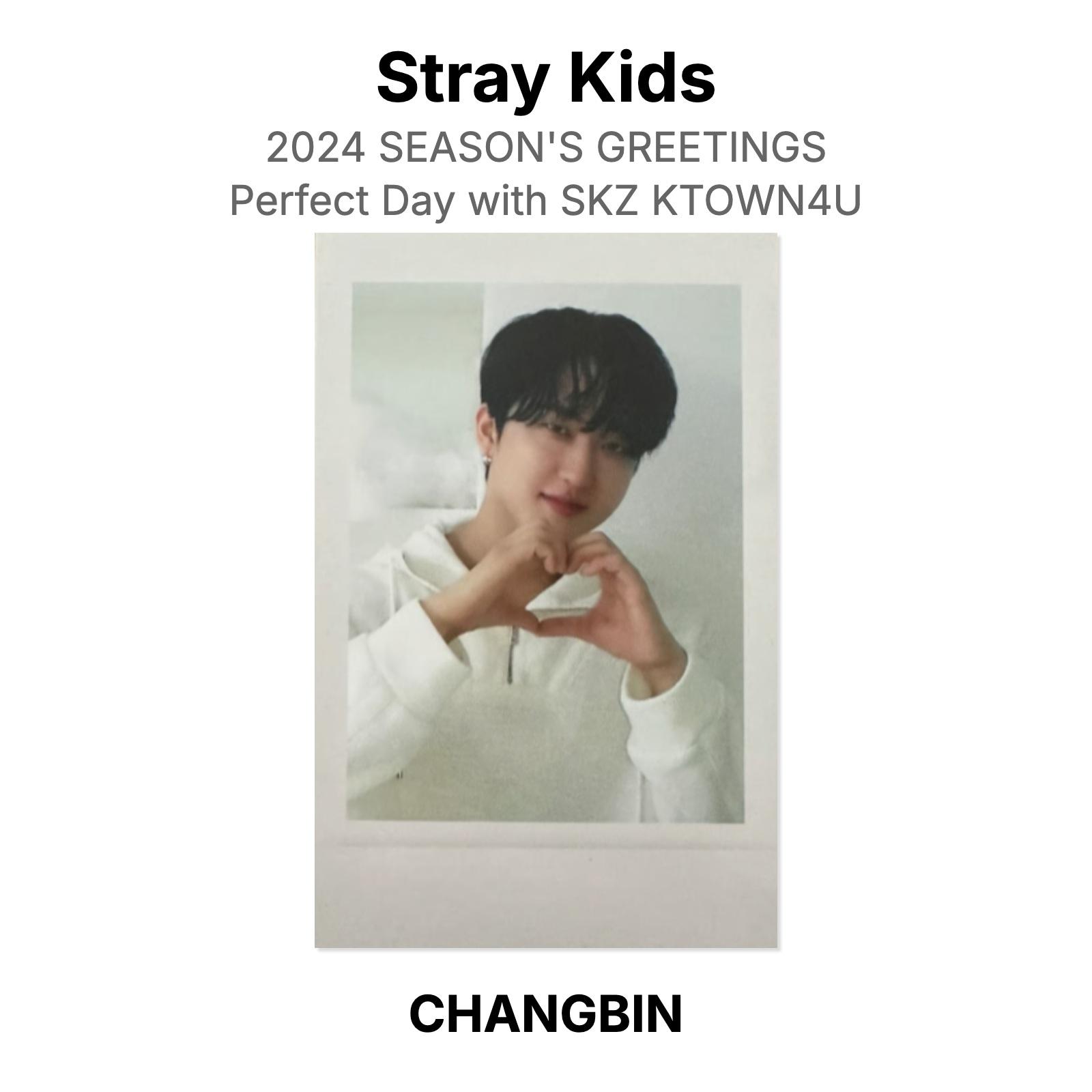 Stray Kids 2024 SEASON S GREETINGS Perfect Day with SKZ KTOWN4U Official Photocard CHANGBIN