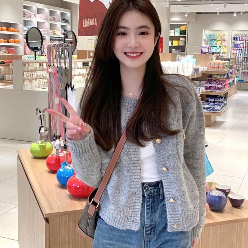 Cardigan Sweater Spring and Autumn 2023 Fragrant Soft Glutinous Knitted Sweater Cardigan Coat Women Loose Sweater Female Tops