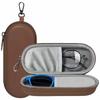 Eyeglasses Case Dual Glasses Sunglasses Organizer with Zipper Closure Eyewear Storage Box for Men Women Travel