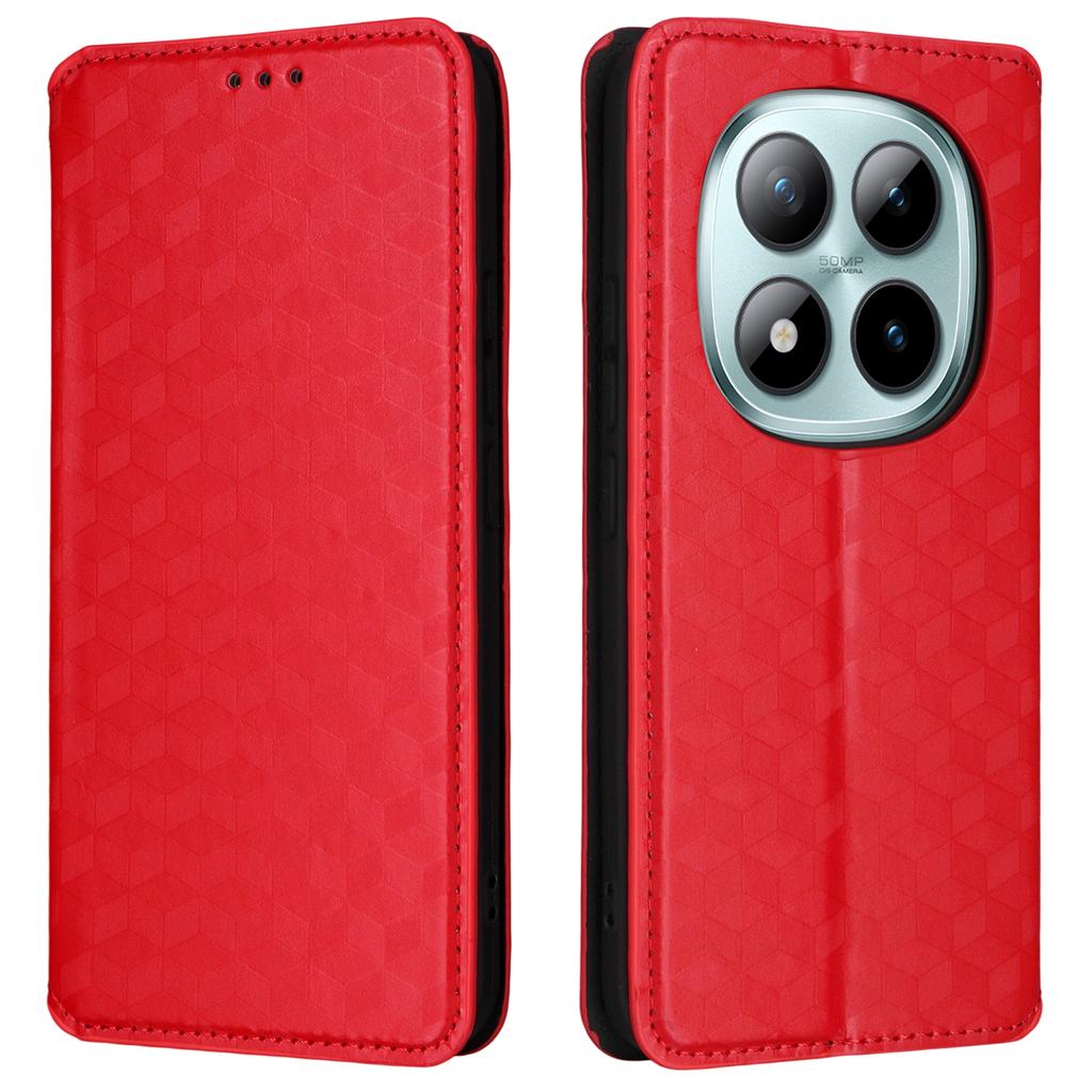 For Xiaomi Redmi Note 15 Pro 5G (Global) Case Wallet Rhombus Imprinted Leather Phone Cover