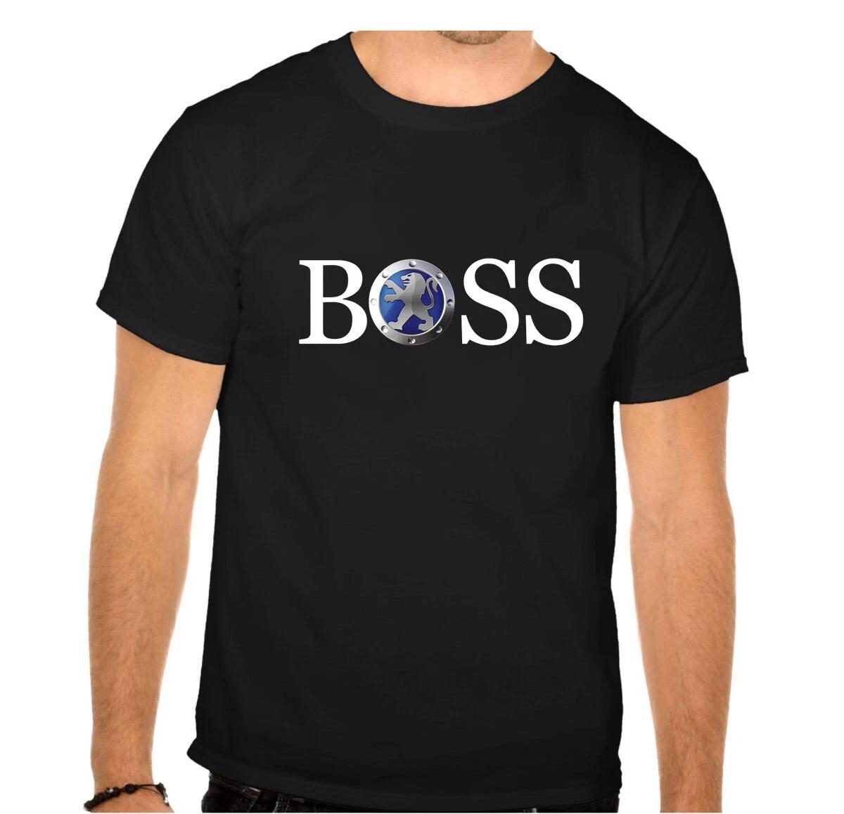 

PEUGEOT BSS LOGO CAR Black T-SHIRT -964- L