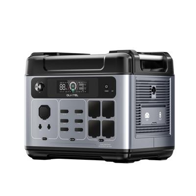 OUKITEL P2001 Plus Portable Power Station 2400W AC Output 2048Wh Capacity LiFePO4 Battery 1800W Fast Charging  App Control