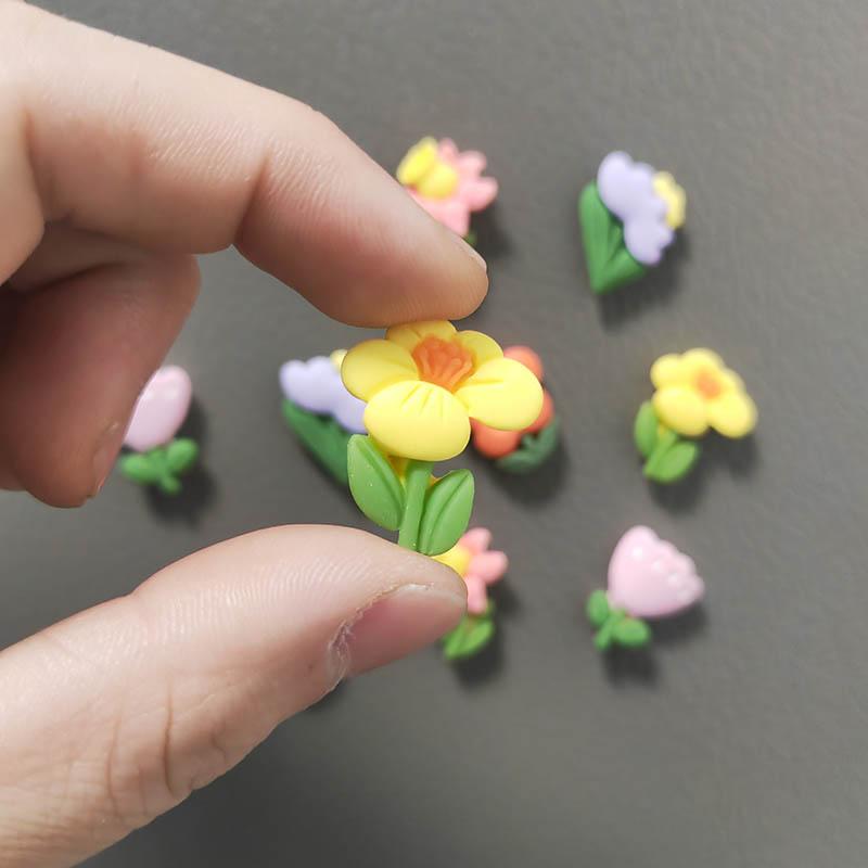 5 buc magneți de frigider cu flori drăguțe de dimensiuni mici pentru decorarea acasă și biroului, ornamente florale magnetice, decor
