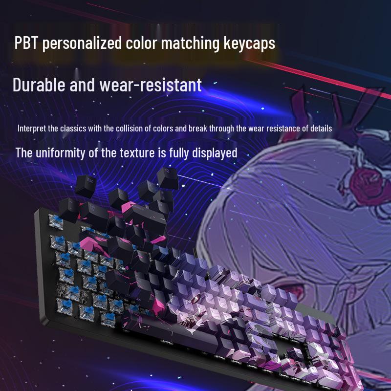 Silent Blue Switch Gaming Mechanical Keyboard - High-Performance Esports & Office Use, Stylish, Cost-Effective
