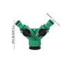 Female Thread Water Splitter Pipe Fitting Valved Splitter Y-Shaped Quick Connector  Garden