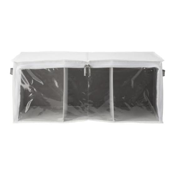 NITORI RT7035 Clothes Storage Box with Transparent Window 3 Dividers NITORI 8490232