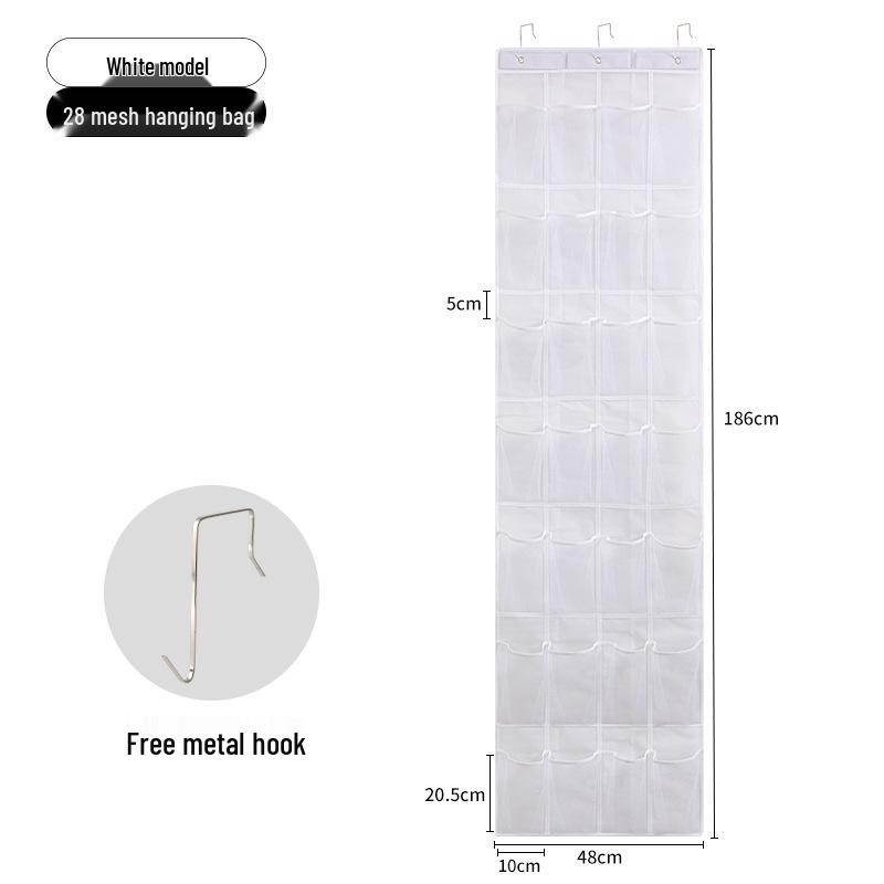 Wall-Mounted Mesh Shoe & Miscellaneous Storage Organizer
