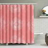 Pink Watercolor Floral Shower Curtain Home Decor Bathroom Decoration Waterproof Washable Size Customizable For Bathtub Or Tubs P