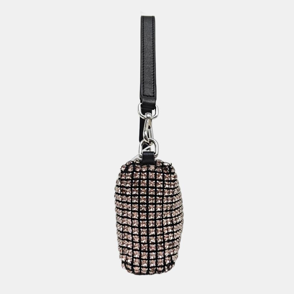 [Gebraucht] Wanglock Mini Handtasche Rosa mit Kunstdiamanten Verziert Silberne Beschläge - Ausgezeichnet #1IC4YXT
