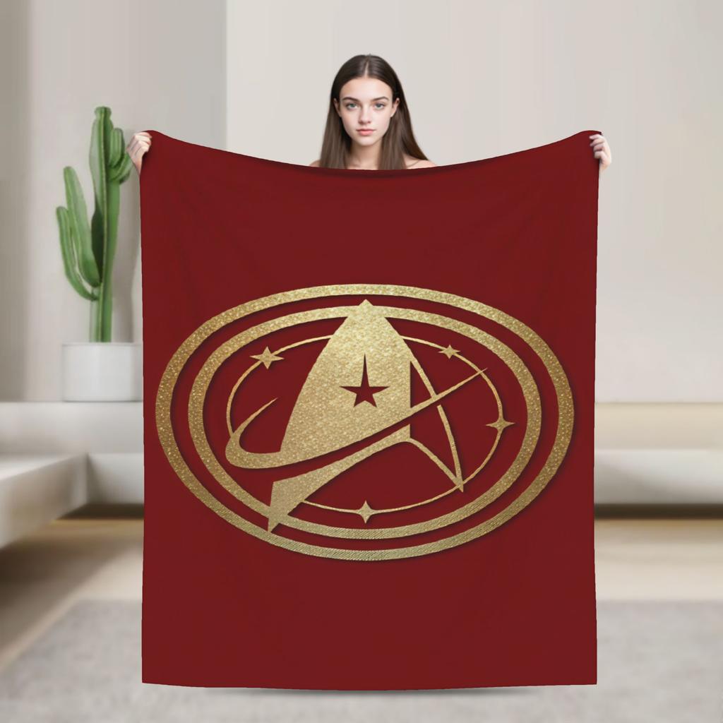 Soft Warm Blanket Travel Office S-Star T-Trek Ship Movie Throw Blanket Flannel Bedspread For Living Room Print Sofa Bed Cover
