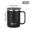 304 Stainless Steel Thermal Coffee Mug Leakproof Insulated Tumbler Dual Drink Cup with Handle Travel Tea Water Bottle Office Hom