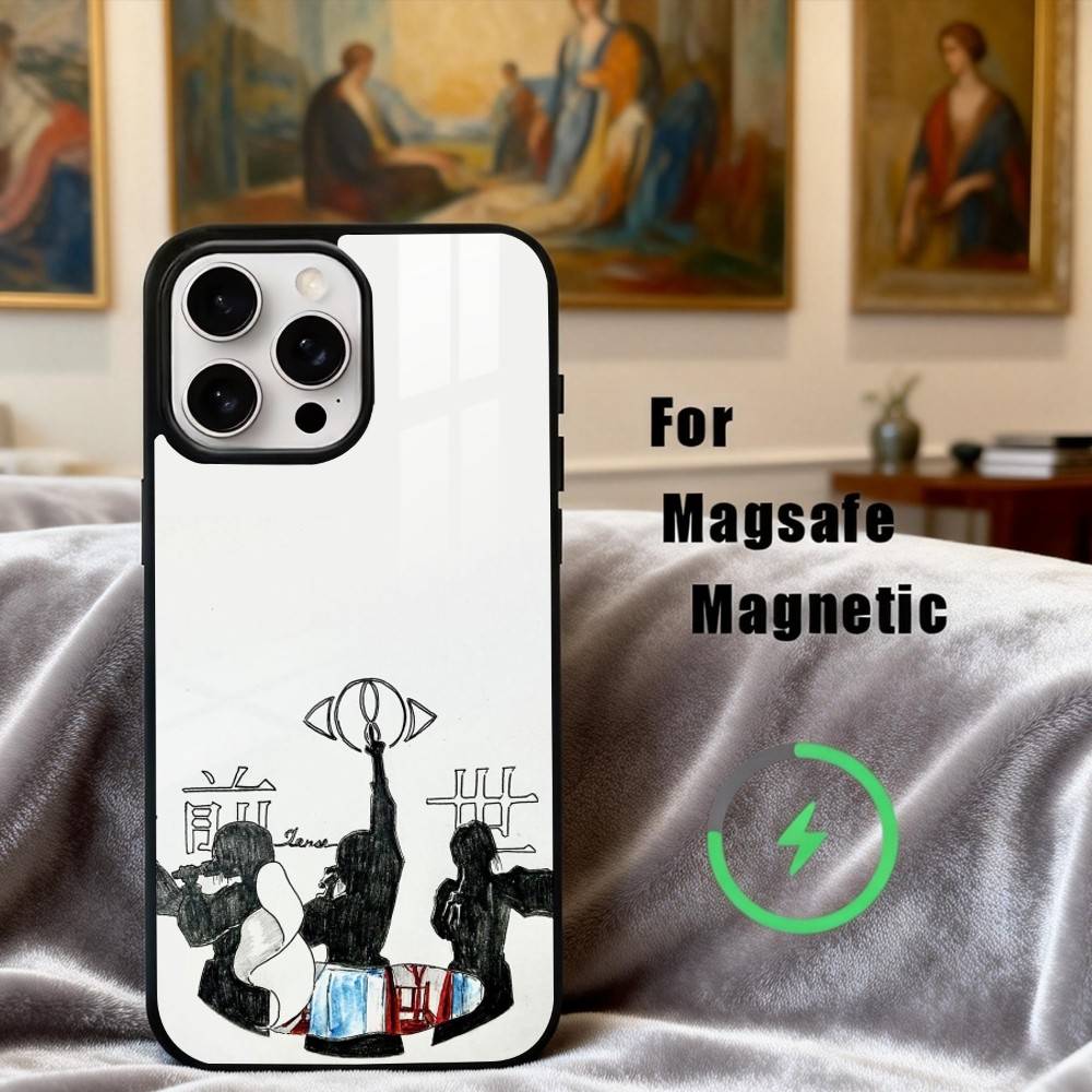 M-MUSIC Y-YorushikaS A-ART Phone Case For iPhone17,16,15,14,13,12,11 Plus,For Magnetic Wireless Charge Cover