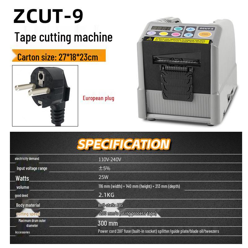 ZCUT-9 Intelligenter Automatischer Klebebandabroller für Abdeck- und Klebebänder