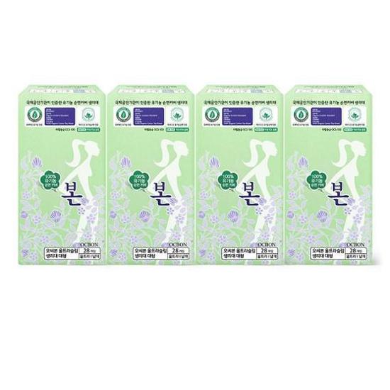 

Organic Organic Ultra Slim Wing Sanitary Napkin 4 packs, choose 2 types (medium size 28P / large size 30P) Ulseulnal large 28P*4 pack