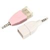 Audio Converter 3.5mm Male AUX Audio Plug Jack To USB 2.0 Female Converter Adapter for Car Audio