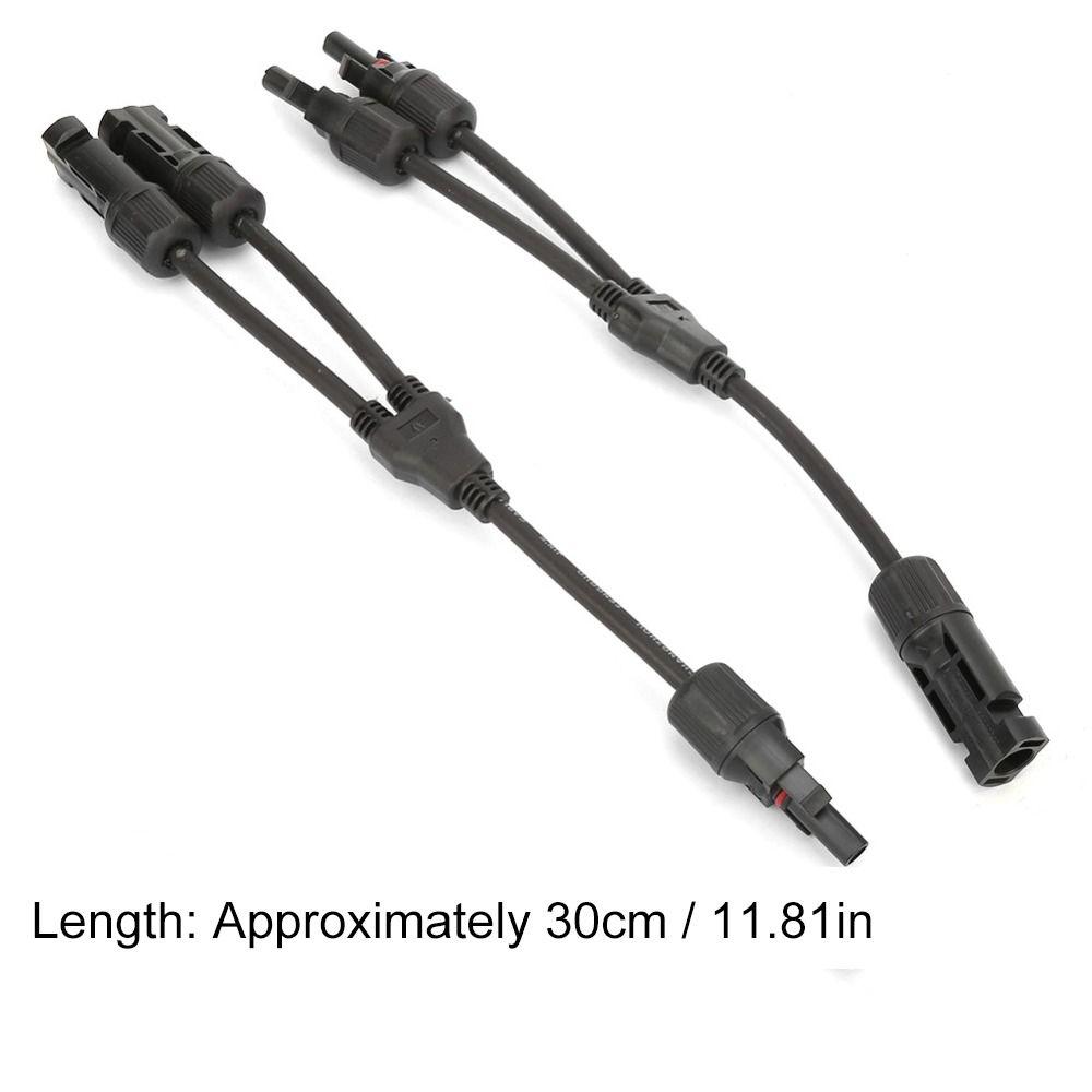 1 Pair Parallel Y Branch Connector Waterproof IP67 1000V 30A Solar Panel Adapter FFM+MMF Cable Splitter Solar Array