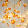 GGXX 2 Meters Artificial Maple Leaves Garland Led Fairy Lights For Christmas