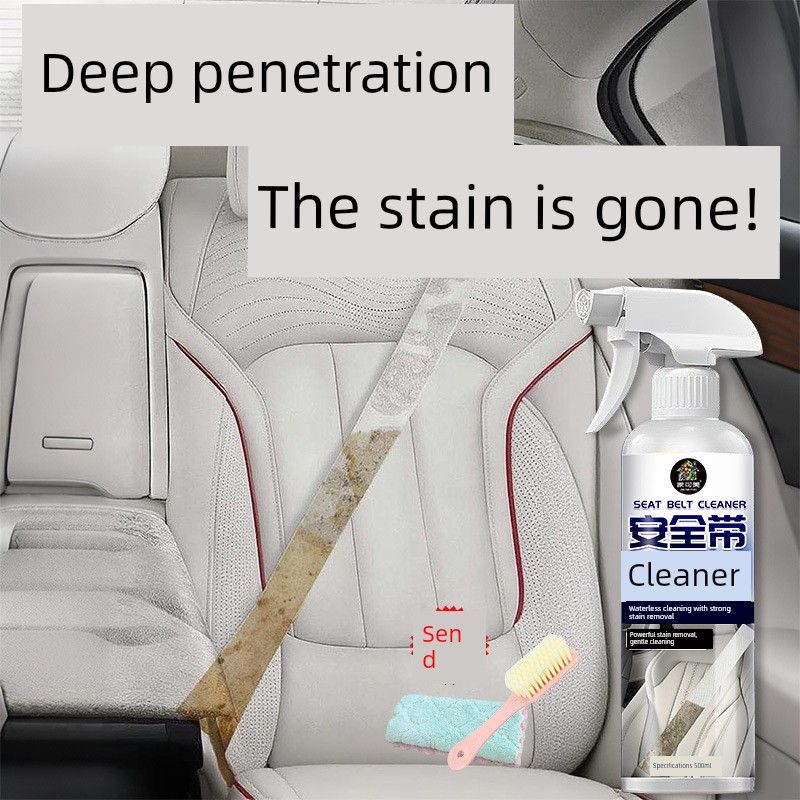 Special Cleaning Agent for Car Seat Belts, Powerful Stain Remover for Car Interiors, No Water Needed
