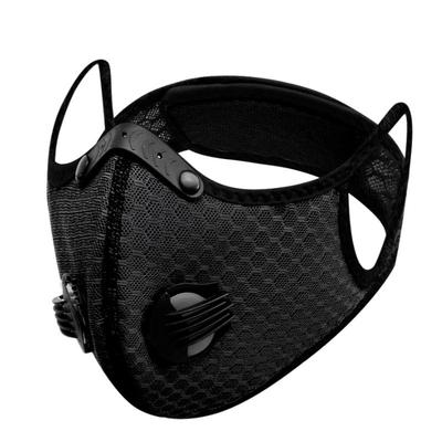 Cycling Face Mask with Activated Carbon Filter Anti Pollution Dust Proof Bicycle Mask Washable Breathable Outdoor Sport Training