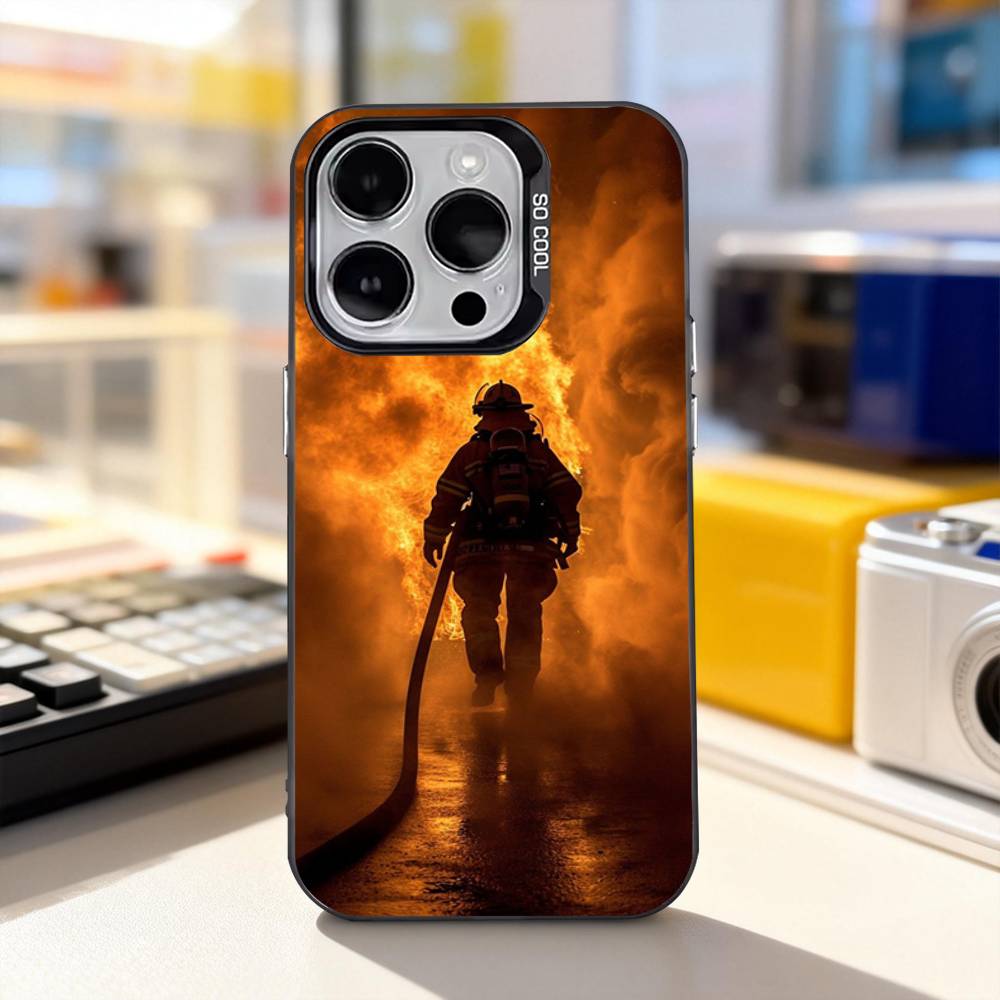 

Fireman F-Firefighter Phone Case For iPhone 11,12,13,14,15,16,17,Pro,Max,Plus,E,Air,Mini IMD Matte Black iPhone17air