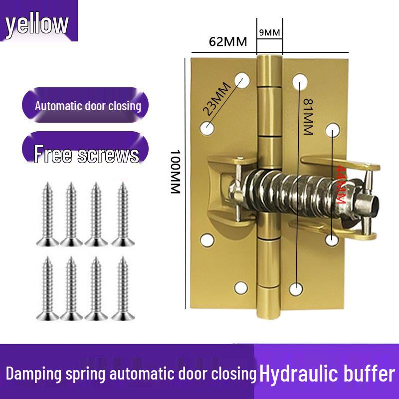 Automatic Door Closer: Multi-functional Invisible Spring Hinge with Buffer and Positioning Features