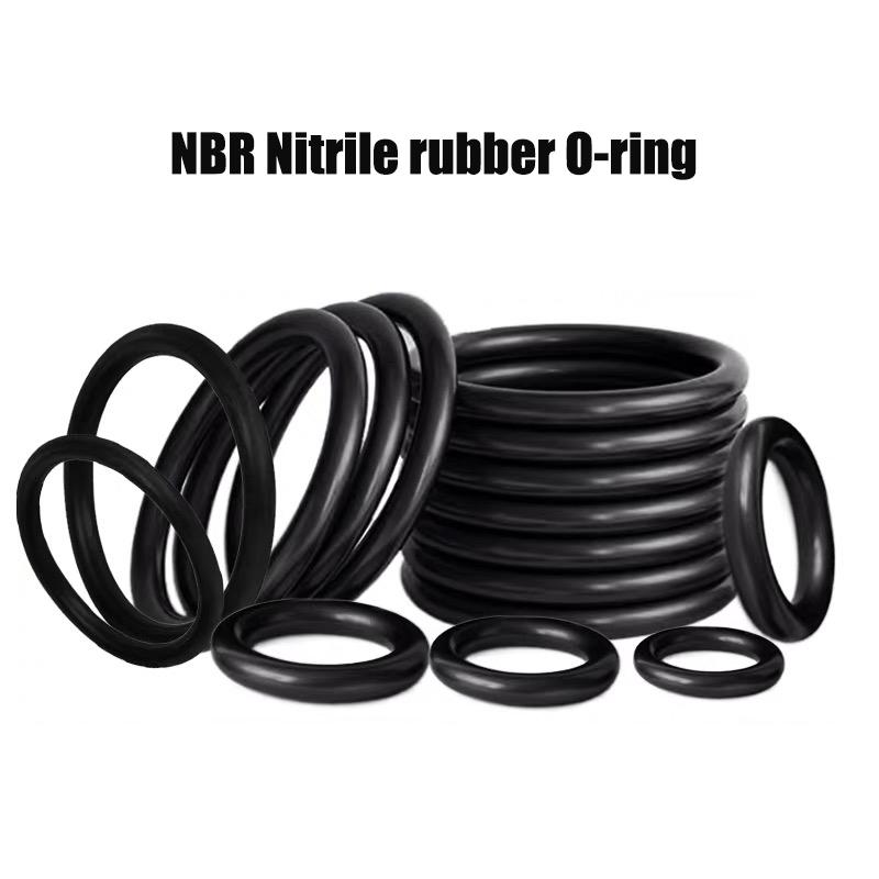 CS 5.7mm/8mm/8.6mm OD 30mm-400mm NBR  Black Nitrile Rubber O-ring Oil Seal Sealing Ring Temperature Resistance Resistant Gasket
