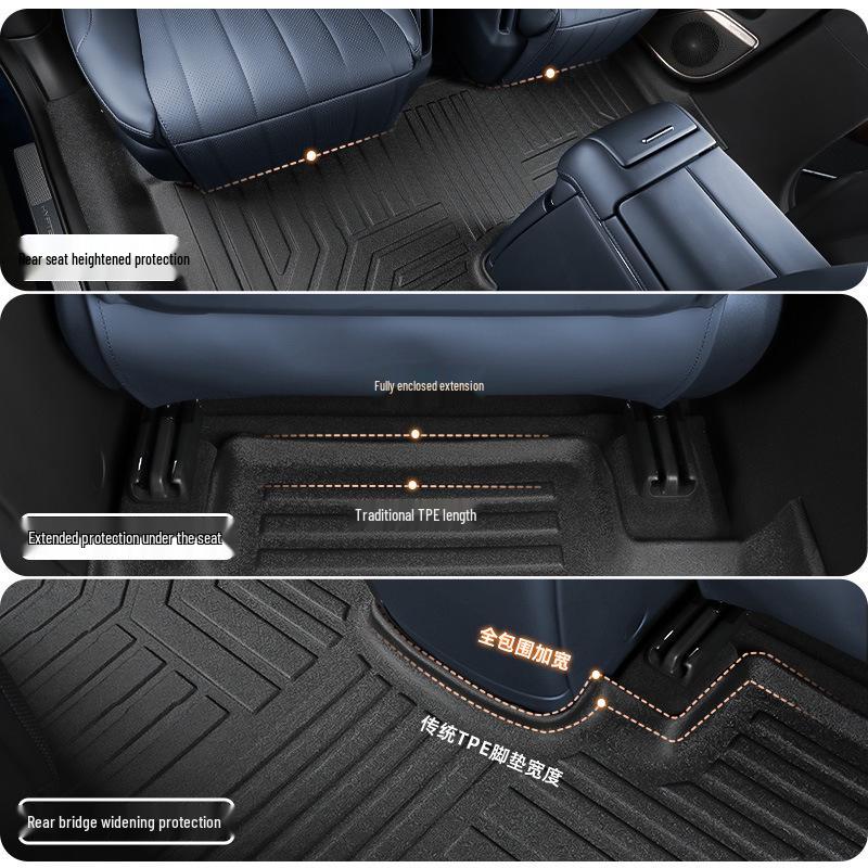 Zeekr 9x 2025 Six-Seater TPE Full-Coverage Car Floor and Door Sill Mats